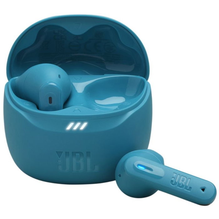 JBL Tune Flex 2 Azul Turquesa con cancelación de ruido adaptativa y sonido JBL Pure Bassy autonoía de 12h/48h con estuche de carga. JBL Tune Flex 2 Azul Turquesa con cancelación de ruido adaptativa y sonido JBL Pure Bassy autonoía de 12h/48h con estuche de carga.